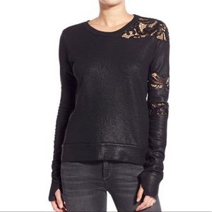 Pam & Gela Long-sleeve Laced Sweater